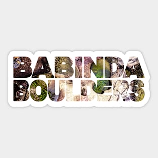 BABINDA BOULDERS - Queensland Australia Top Down Sticker